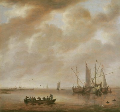 The Calm Sea by Willem van Diest